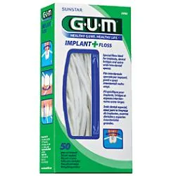 GUM IMPLANT + FLOSS FILO INTERDENTALE 50 PEZZI