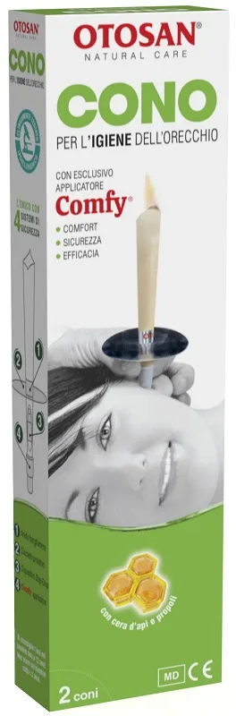 OTOSAN CONO PER L'IGIENE DELLE ORECCHIE OTOSAN+PROPOLI 2 PEZZI