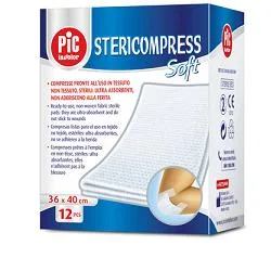 GARZA STERICOMPRESS SOFT XL TNT 36X40CM 12 PEZZI