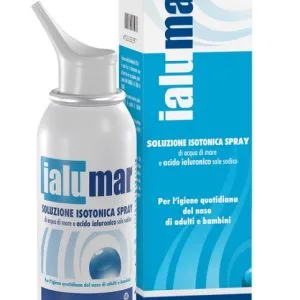 SOLUZIONE ISOTONICA SPRAY DI ACQUA DI MARE ACIDO IALURONICO SALE SODICO PER IGIENE NASO ADULTI E BAMBINI 100ML