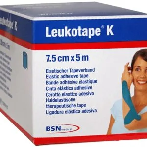BENDA ADESIVA LEUKOTAPE K PER TAPING FISIOTERAPICO LARGHEZZA 7,5 CM LUNGHEZZA 5 M COLOR ROSSO IN ROTOLO
