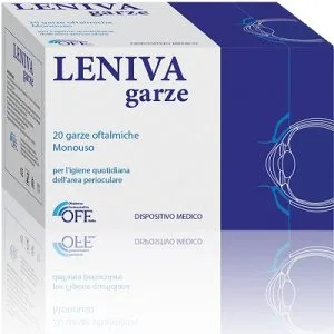 LENIVA GARZE OFTALMICHE 20 PEZZI