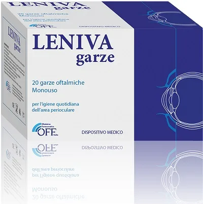 LENIVA GARZE OFTALMICHE 20 PEZZI