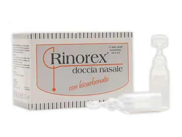 FIALA PER DOCCIA NASALE RINOREX BICARBONATO 15 FIALE 5 ML