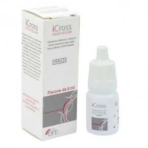 ICROSS GOCCE OCULARI SOLUZIONE OFTALMICA ACIDO IALURONICO CROSS-LINKATO 0,2% 8 ML
