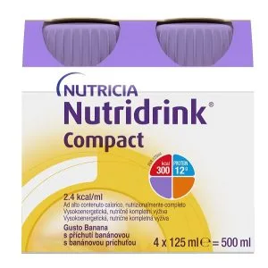 NUTRICIA NUTRIDRINK COMPACT GUSTO BANANA 4 BOTTIGLIE DA 125 ML