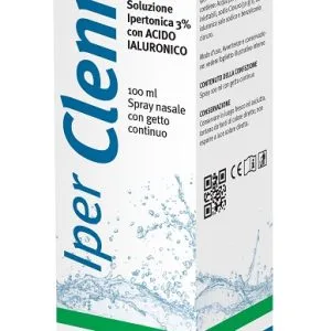 IPER CLENNY SPRAY NASALE EROGAZIONE CONTINUA SOLUZIONE IPERTONICA CON ACIDO IALURONICO 100 ML