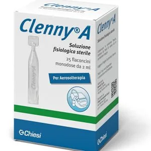 CLENNY A SOLUZIONE FISIOLOGICA STERILE PER AEROSOLTERAPIA 25 FLACONCINI MONODOSE DA 2 ML