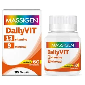 MASSIGEN DAILYVIT 12 VITAMINE 11 MINERALI 60 COMPRESSE RIVESTITE
