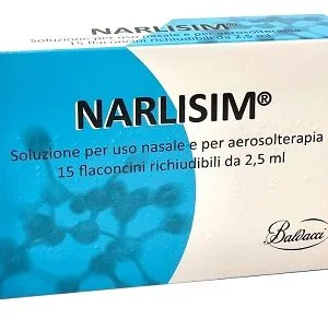 NARLISIM SOLUZIONE PER USO NASALE E AEROSOLTERAPIA 15 FLACONCINI RICHIUDIBILI DA 2,5 ML L'UNO
