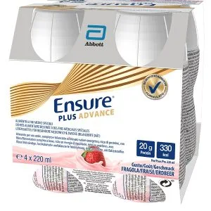 ENSURE PLUS ADVANCE FRAGOLA 4 BOTTIGLIE DA 220 ML