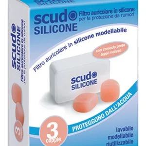 TAPPO AURICOLARE EARPLUG SCUDO IN SILICONE 3 COPPIE 6 PEZZI ARTICOLO 7EN091