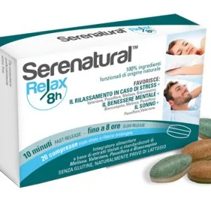 SERENATURAL RELAX 8H 20 COMPRESSE TRIPLO STRATO A RILASCIO PROLUNGATO