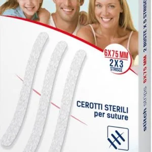 PRONTEX STITCH STRIPS 6X75 MM 6 PEZZI