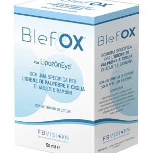 BLEFOX SCHIUMA SPECIFICA PER IGIENE PALPEBRE E CIGLIA 50 ML CON EROGATORE + 60 DISCHETTI