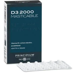 PRINCIPIUM D3 2000 MASTICABILE 60 COMPRESSE