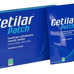 CEROTTO MONOUSO CETILAR PATCH PER ARTICOLAZIONI MUSCOLI E TENDINI 5 PEZZI