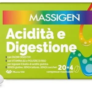 MASSIGEN ACIDITA' E DIGESTIONE 24 COMPRESSE MASTICABILI