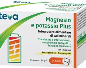 MAGNESIO POTASSIO PLUS TEVA 24 BUSTINE SENZA ZUCCHERI AROMA AGRUMI