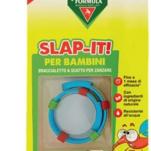 JUNGLE FORMULA SLAP-IT BRACCIALETTO ANTI-ZANZARE PER BAMBINI+ 2 RICARICHE