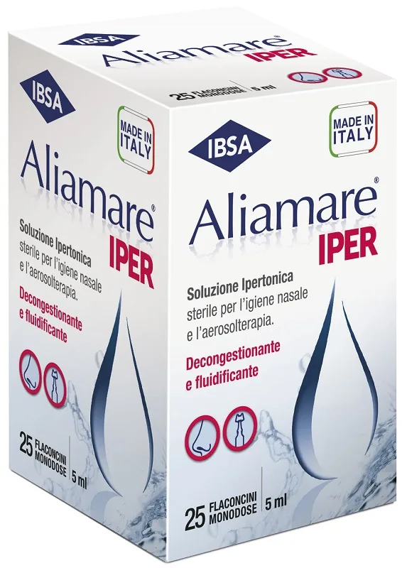ALIAMARE IPER 25 FLACONCINI IPERTONICI DA 5 ML