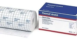 FASCIA AUTOADESIVA IPOALLERGENICA FIXOMULL STRETCH PER FISSAGGIO CATETERI M 5 X 5 CM
