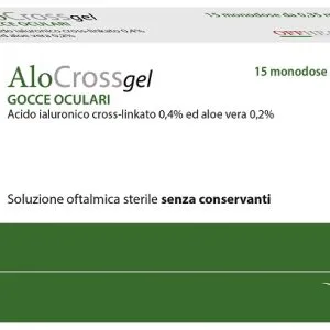 ALOCROSS SOLUZIONE OFTALMICA ACIDO IALURONICO CROSS-LINKATO 0,2% E ALOE VERA 15 MONODOSE DA 0,35 ML