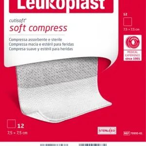 GARZA IDROFILA COMPRESSA CUTISOFT TESSUTO NON TESSUTO 7,5X7,5 CM 12 PEZZI