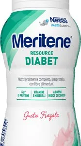 MERITENE RESOURCE DIABET FRAGOLA ALIMENTO IPERPROTEICO 28 VITAMINE E MINERALI 200 ML