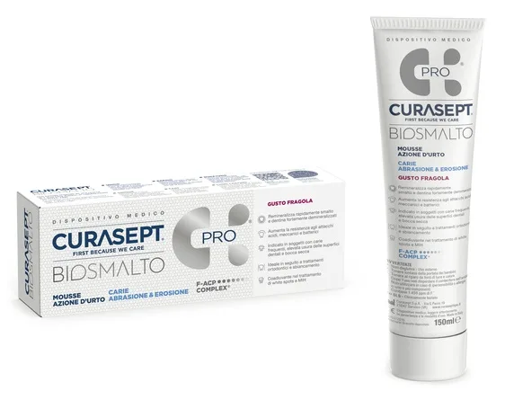 CURASEPT BIOSMALTO MOUSSE CARIE FRAGOLA 50 ML