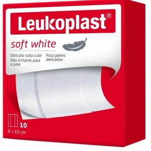 LEUKOPLAST SOFT WHITE 100 X 8 CM 10 PEZZI