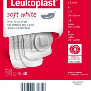 LEUKOPLAST SOFT WHITE 40 PEZZI ASSORTITI