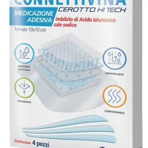 CEROTTO CONNETTIVINA HITECH 10 X 10 CM 4 PEZZI