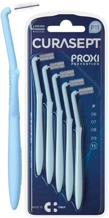 CURASEPT PROXI ANGLE P11 AZZURRO/LIGHT BLUE 5 PEZZI