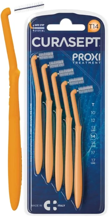 CURASEPT PROXI ANGLE T14 ARANCIO/ORANGE 5 PEZZI