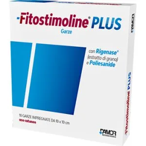 GARZA FITOSTIMOLINE PLUS 10X10 CM 10 PEZZI