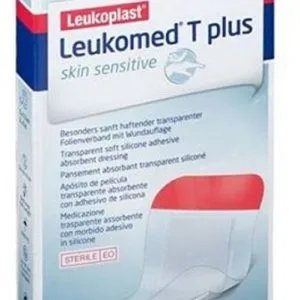 LEUKOMED T PLUS SKIN SENSITIVE MEDICAZIONE POST-OPERATORIA TRASPARENTE IMPERMEABILE CON MASSA ADESIVA AL SILICONE 5X7,2CM 5 PEZZI