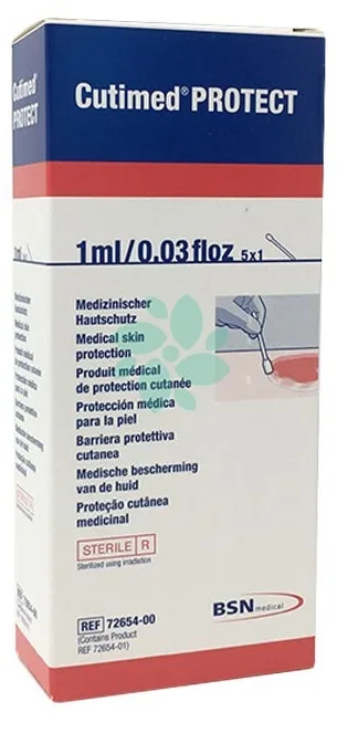 BARRIERA PROTETTIVA CUTIMED PROTECT APPLICATORE IMPREGNATO 5 PEZZI
