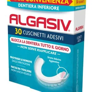 ALGASIV ADESIVO PER PROTESI DENTARIA INFERIORE 30 PEZZI