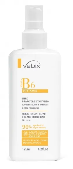 VEBIX PHYTAMIN B6 SIERO CAPELLI SECCHI SFIBRATI RIPARATORE ISTANTANEO 125 ML