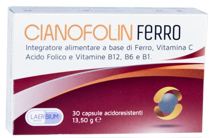 CIANOFOLIN FERRO 30 CAPSULE ACIDORESISTENTI