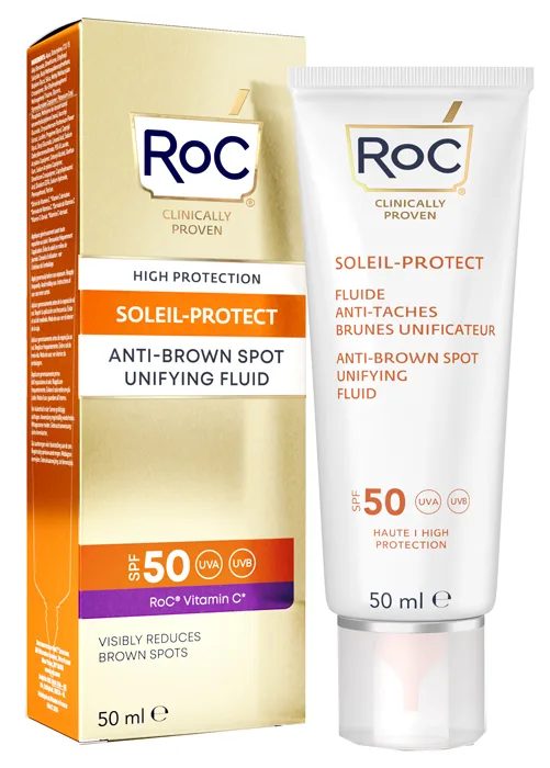 ROC FLUIDO SOLARE VISO SPF 50+ ANTIMACCHIE BRUNE 50 ML