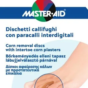 DISCHETTO CALLIFUGO 6 PEZZI + PARACALLO 6 PEZZI INTERDIGITALI MASTER-AID FOOTCARE B5