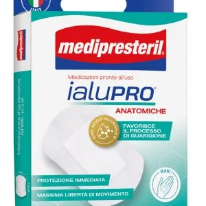MEDIPRESTERIL IALUPRO MANI 5X7,5 CM 4 PEZZI