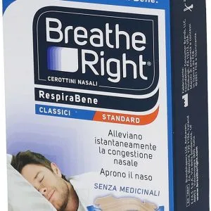 CEROTTI NASALI BREATHE RIGHT CLASSICI 30 PEZZI