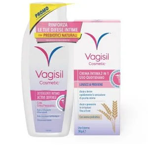 VAGISIL DUO DEFENSE CREMA INTIMA 2 IN 1 30 G + DETERGENTE INTIMO 250 ML OMAGGIO