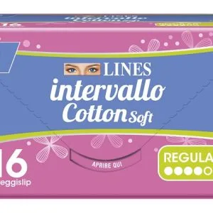 PROTEGGISLIP LINES INTERVALLO COTTON SOFT FRESH DISTESI 16 PEZZI