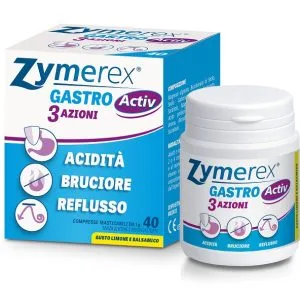 ZYMEREX GASTRO ACTIV 3 AZIONI 40 COMPRESSE MASTICABILI