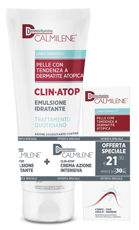DERMOVITAMINA OFFERTA SPECIALE CALMILENE CLINATOP CREMA 50 ML + EMULSIONE 400 ML