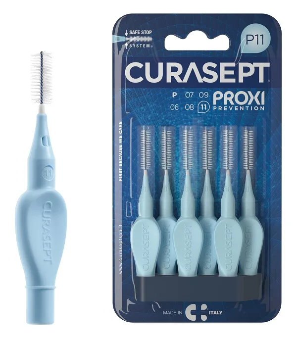 CURASEPT PROXI P11 AZZURRO/LIGHT BLUE 6 PEZZI
